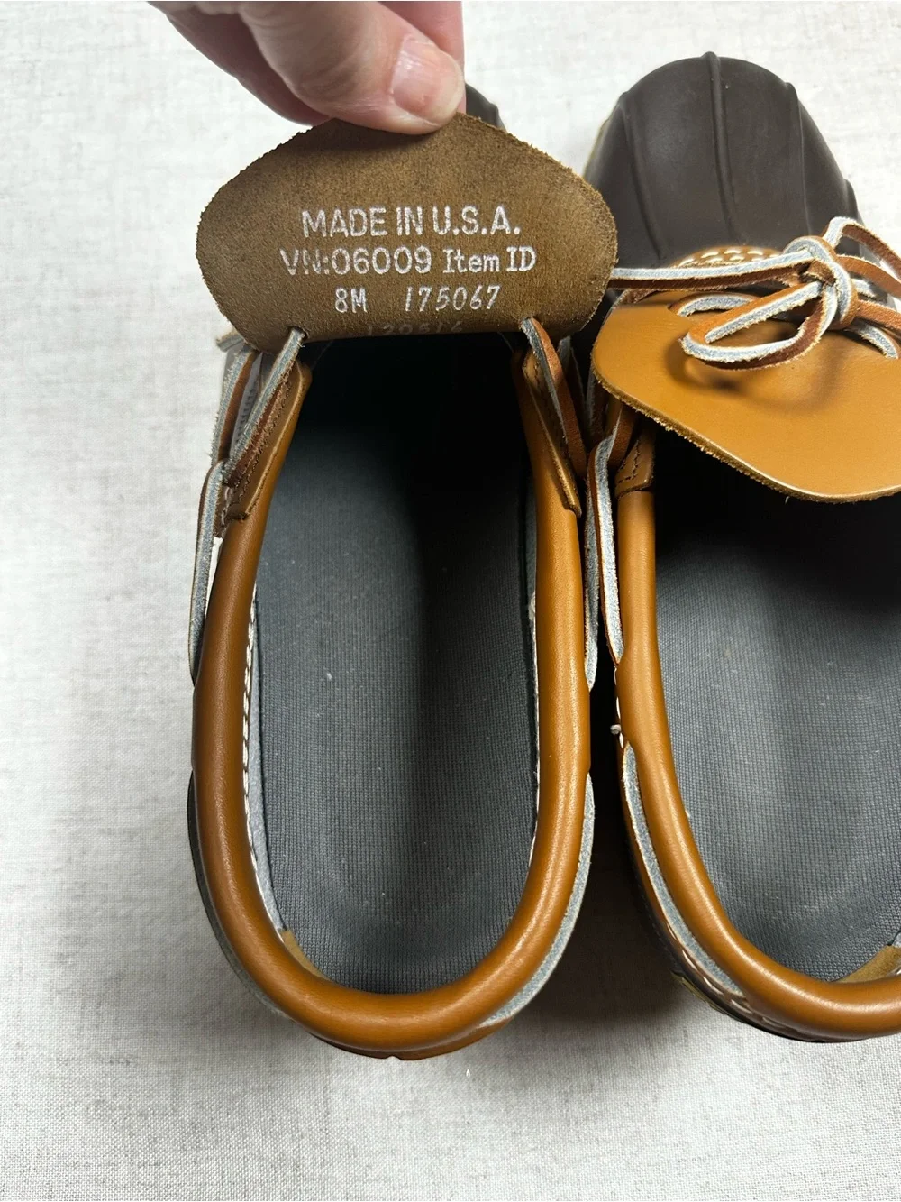 L.L. Bean Two-Tone Brown Boat Shoe Moccasin Size 8/DM